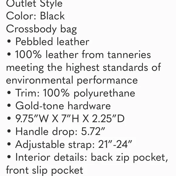 Nwt Michael Kors black gold leather Trisha medium crossbody 3 compartment zip - Picture 11 of 11